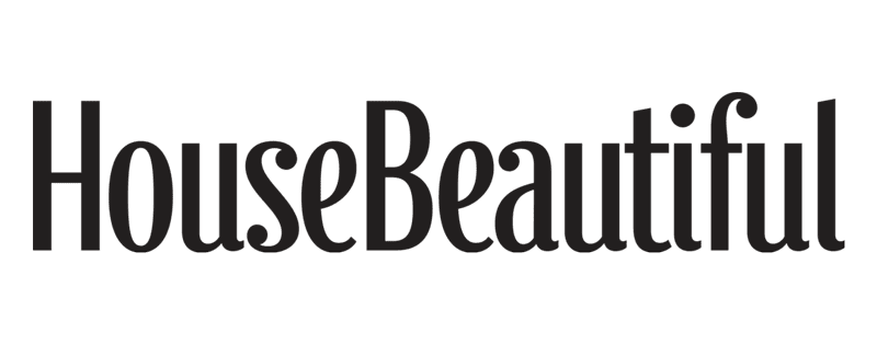 HouseBeautiful logo in black serif font on a light gray background.