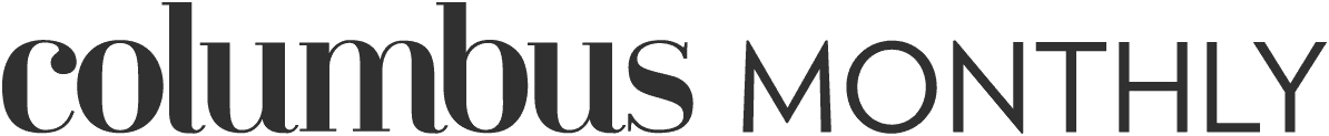 The words "columbus MONTHLY" in black serif font on a light gray background.