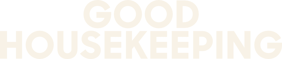 The image displays the words “GOOD HOUSEKEEPING” in large, bold, light-colored capital letters on a white background.