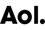 The image shows the AOL logo in bold black letters with a period at the end on a light background.