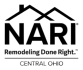 NARI Central Ohio logo with stylized house outlines and the tagline 