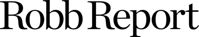Black text "Robb Report" in serif font on a light gray background.